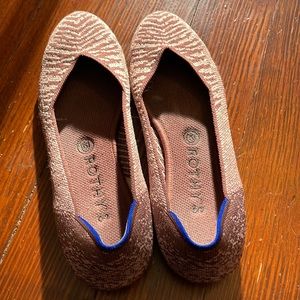 Rothy's Desert Metallic Flats Size 9
